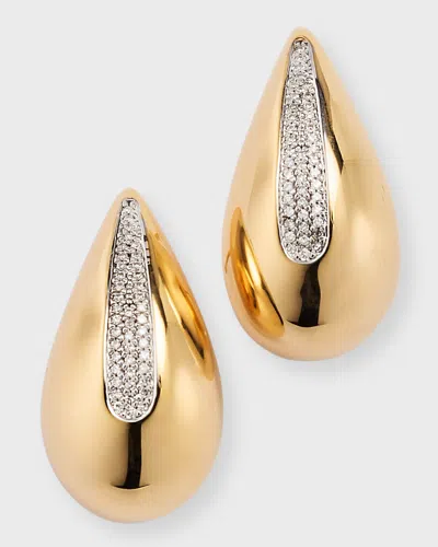 Siena Lasker 14k Yellow Gold Diamond Teardrop Earrings