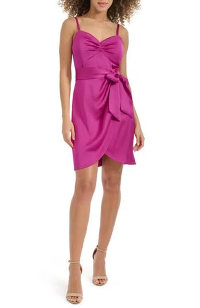 Siena Matte Satin Dress In Multi