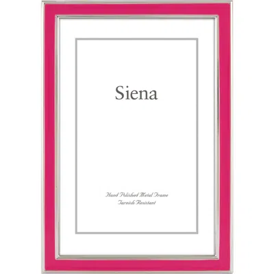 Siena Narrow Enamel 5 X7-inch Picture Frame In Pink