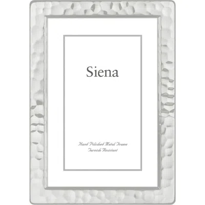Siena Narrow Hammered 8 X 10-inch Picture Frame In Silver