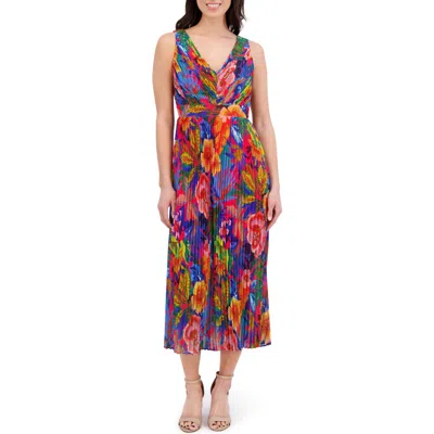 Siena Printed Chiffon Midi Dress In Multi