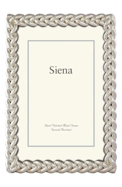 Siena Silver Braid 4 X 6-inch Picture Frame