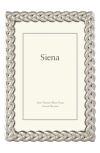 Siena Silver Braid 8 X 10-inch Picture Frame In Silver