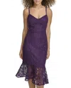 Siena Women's Floral-lace V-neck Sleeveless Dress In Pink