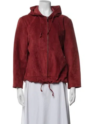 Pre-owned Siena Studio Leather Jacket In Red