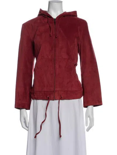 Pre-owned Siena Studio Leather Jacket In Red