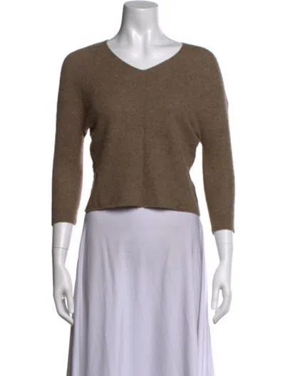Pre-owned Siena Studio Wool V-neck Sweater In Neutrals