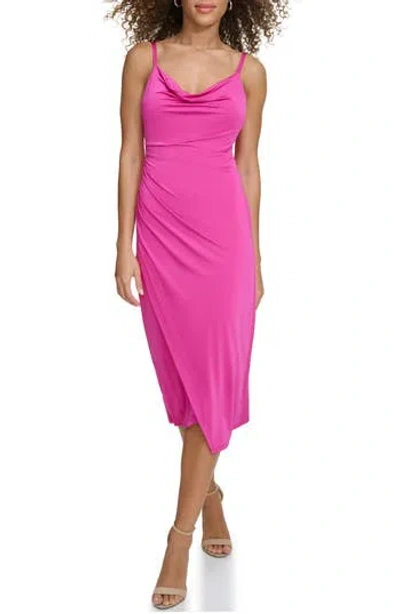 Siena Venezia Cocktail Slipdress In Hot Pink