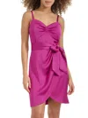 Siena Matte Satin Dress In Pink