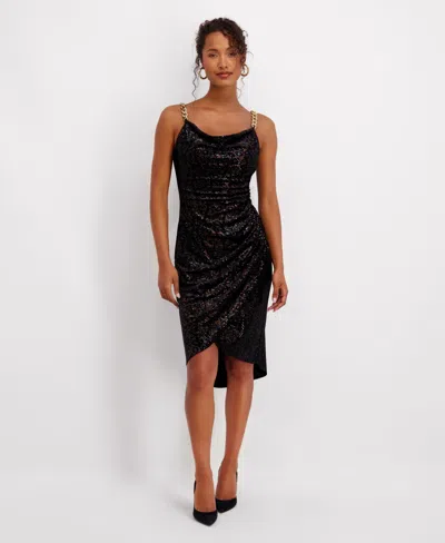 Siena Women's Cowl Neck Midi Dress In Multi