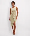 Siena Women's Foiled Sleeveless Dress In Gold
