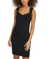 Siena Women's Ruched Bodycon Dress In Black