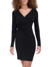 Siena Women's Ruched Studded Sheath Minidress In Black