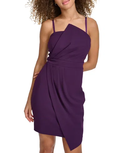 Siena Women's Side-gathered Dress In Plum