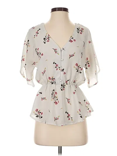 Pre-owned Sienna Sky 3/4 Sleeve Blouse In Ivory