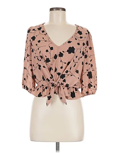 Pre-owned Sienna Sky 3/4 Sleeve Blouse In Pink