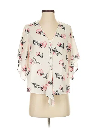 Pre-owned Sienna Sky 3/4 Sleeve Blouse In White