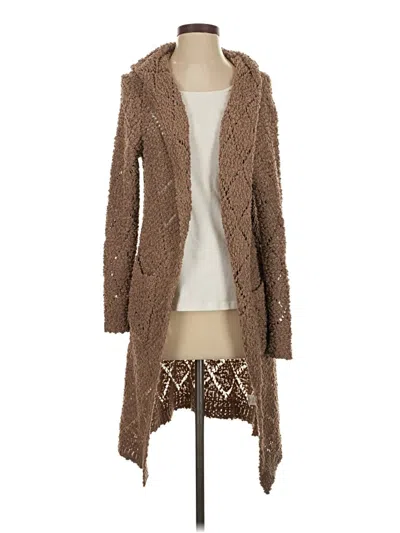 Pre-owned Sienna Sky Cardigan Sweater In Brown
