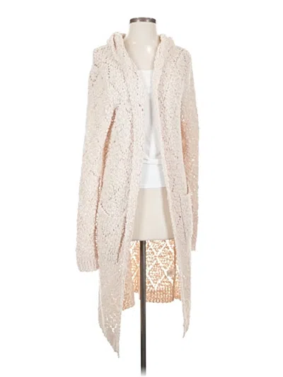 Pre-owned Sienna Sky Cardigan Sweater In White