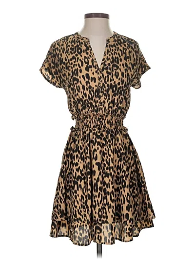 Pre-owned Sienna Sky Casual Dress In Brown