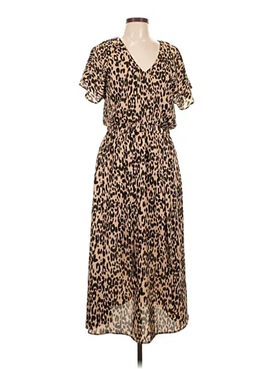 Pre-owned Sienna Sky Casual Dress In Brown