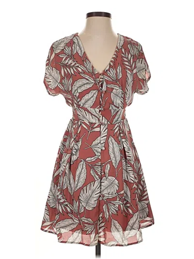 Pre-owned Sienna Sky Casual Dress In Brown