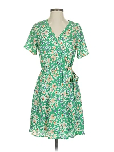 Pre-owned Sienna Sky Casual Dress In Green