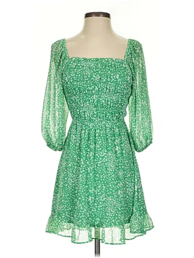 Pre-owned Sienna Sky Casual Dress In Green