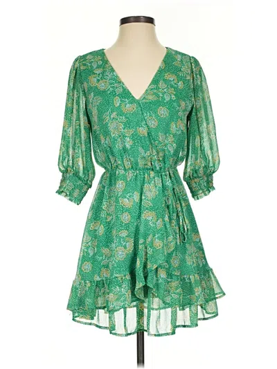 Pre-owned Sienna Sky Casual Dress In Green