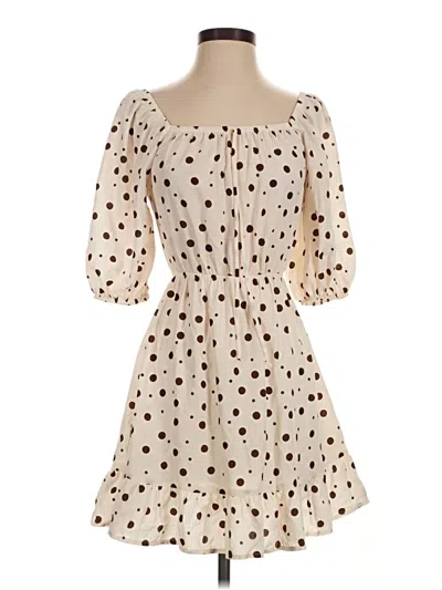 Pre-owned Sienna Sky Casual Dress In Ivory