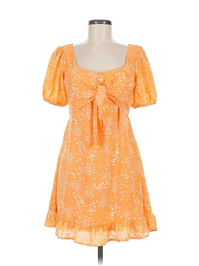 Pre-owned Sienna Sky Casual Dress In Orange