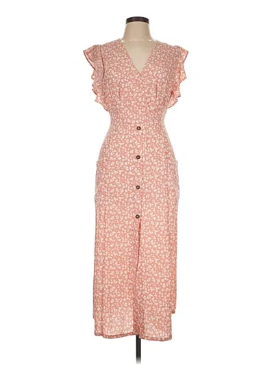 Pre-owned Sienna Sky Casual Dress In Orange