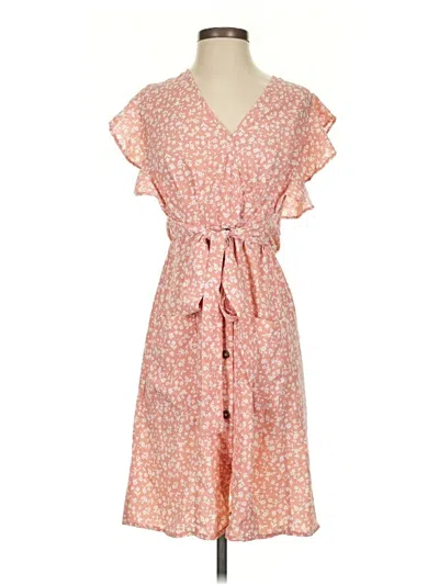 Pre-owned Sienna Sky Casual Dress In Orange