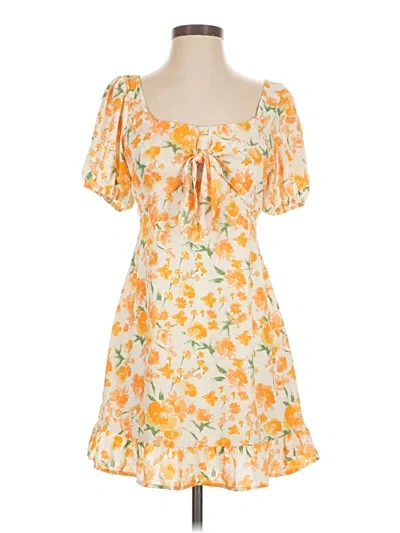 Pre-owned Sienna Sky Casual Dress In Orange