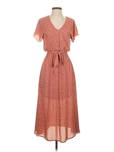Pre-owned Sienna Sky Casual Dress In Orange