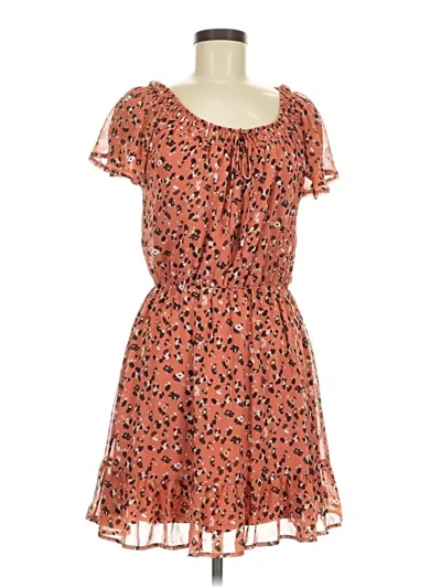 Pre-owned Sienna Sky Casual Dress In Orange
