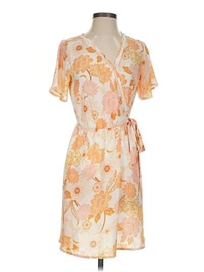 Pre-owned Sienna Sky Casual Dress In Orange