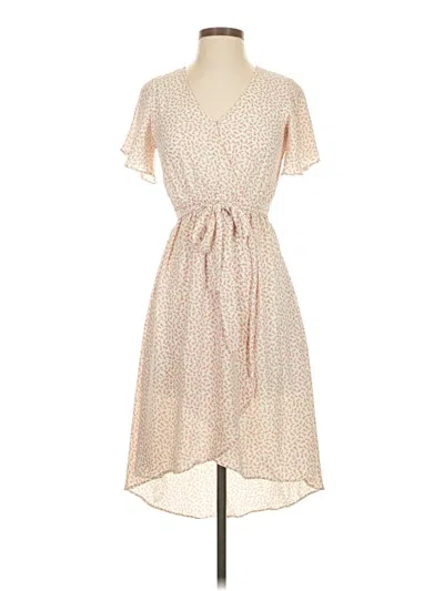 Pre-owned Sienna Sky Casual Dress In Tan