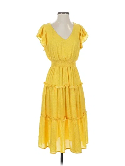 Pre-owned Sienna Sky Casual Dress In Yellow