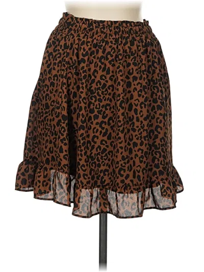 Pre-owned Sienna Sky Casual Skirt In Brown