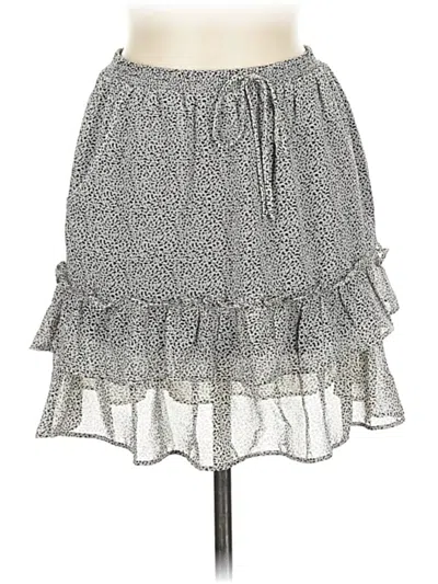 Pre-owned Sienna Sky Casual Skirt In Gray