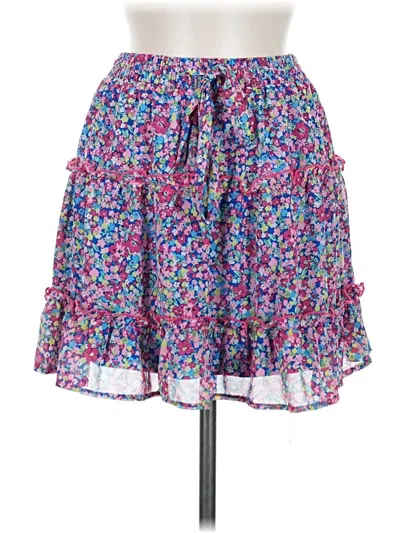 Pre-owned Sienna Sky Casual Skirt In Purple