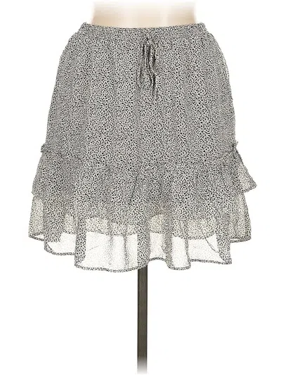Pre-owned Sienna Sky Casual Skirt In Silver