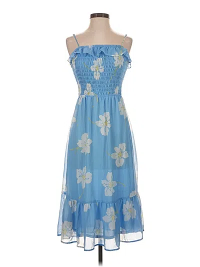 Pre-owned Sienna Sky Cocktail Dress In Blue
