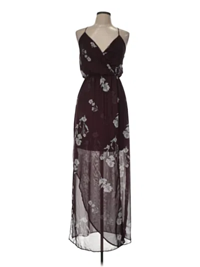 Pre-owned Sienna Sky Cocktail Dress In Burgundy