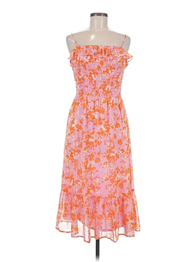 Pre-owned Sienna Sky Cocktail Dress In Orange