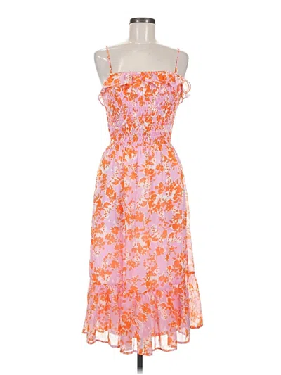 Pre-owned Sienna Sky Cocktail Dress In Orange