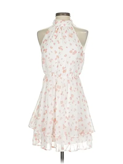 Pre-owned Sienna Sky Cocktail Dress In White