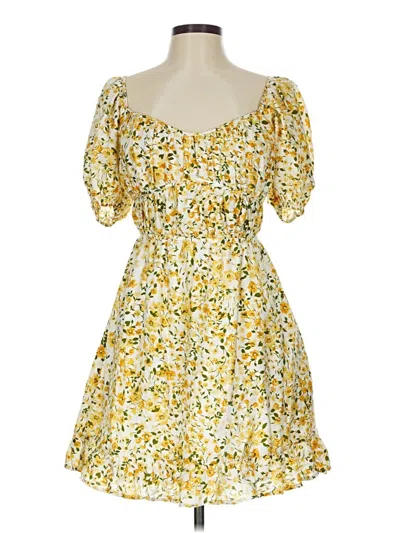 Pre-owned Sienna Sky Cocktail Dress In Yellow