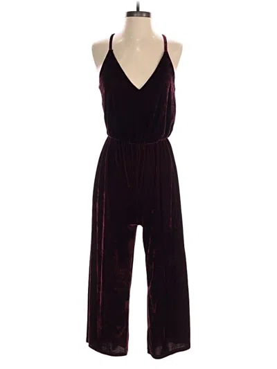 Pre-owned Sienna Sky Jumpsuit In Burgundy